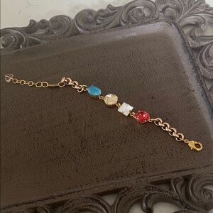 Sabika Gold Bracelet with Vibrant Accents